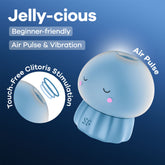 Satisfyer Jelly-Cious – USB Rechargeable Waterproof Air Pulse Vibrator Blue AIR PULSATION